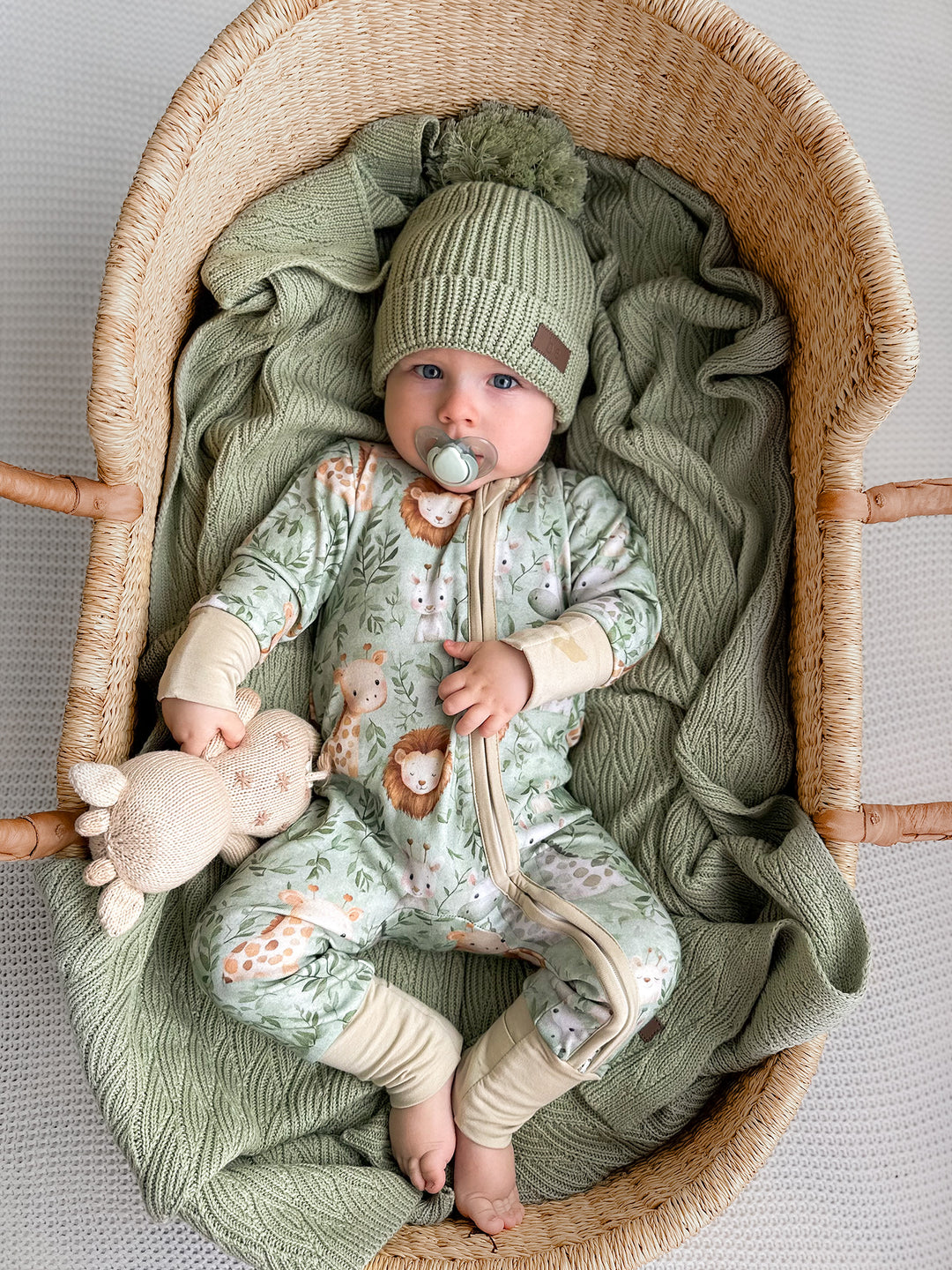 Bliss Knitted Beanie - Sage