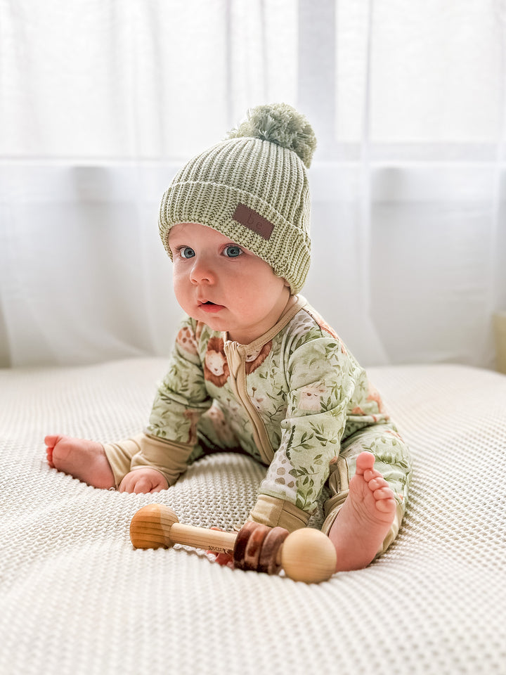 Bliss Knitted Beanie - Sage
