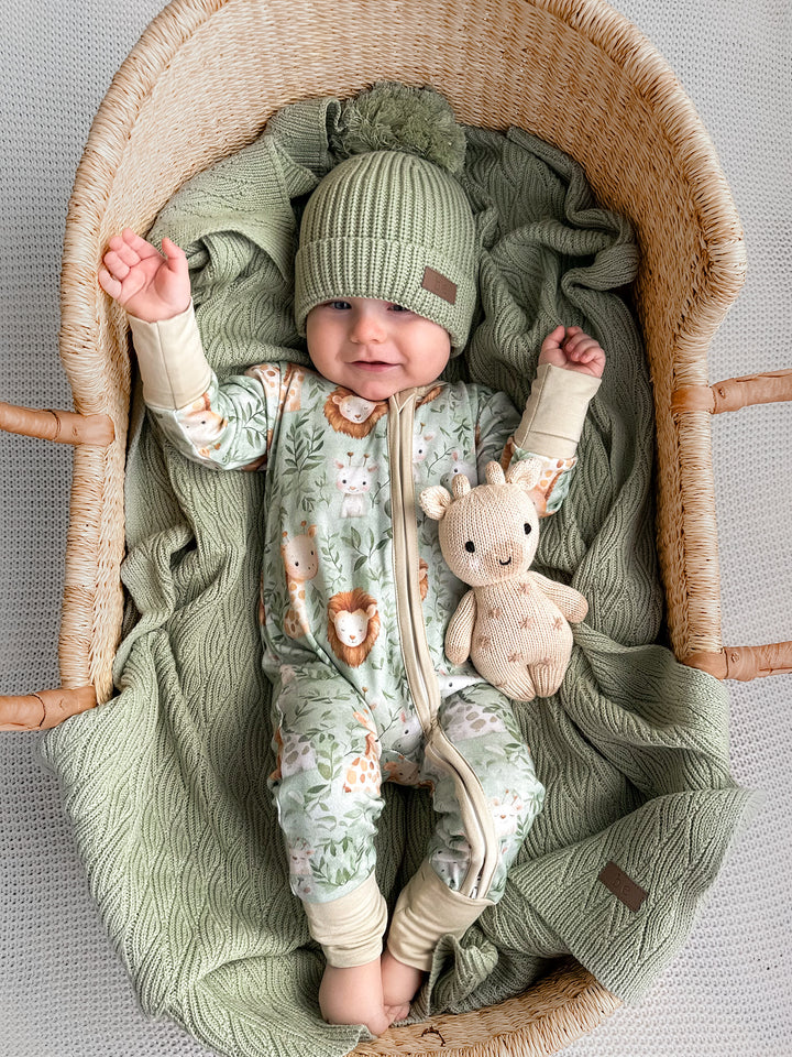 Bliss Knitted Beanie - Sage