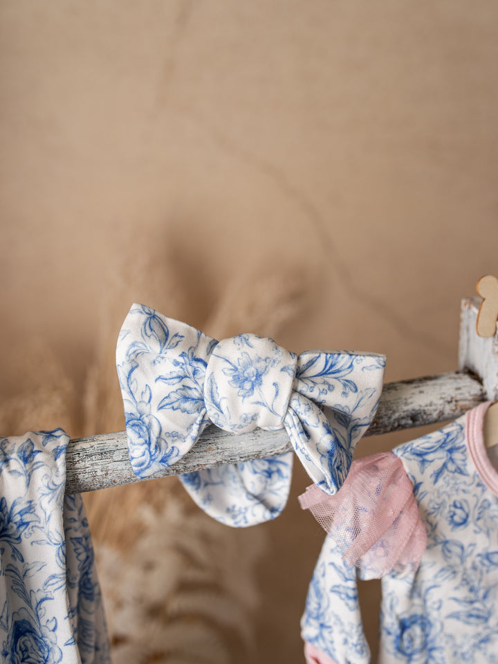 Something Blue - Topknot Headwrap Toile