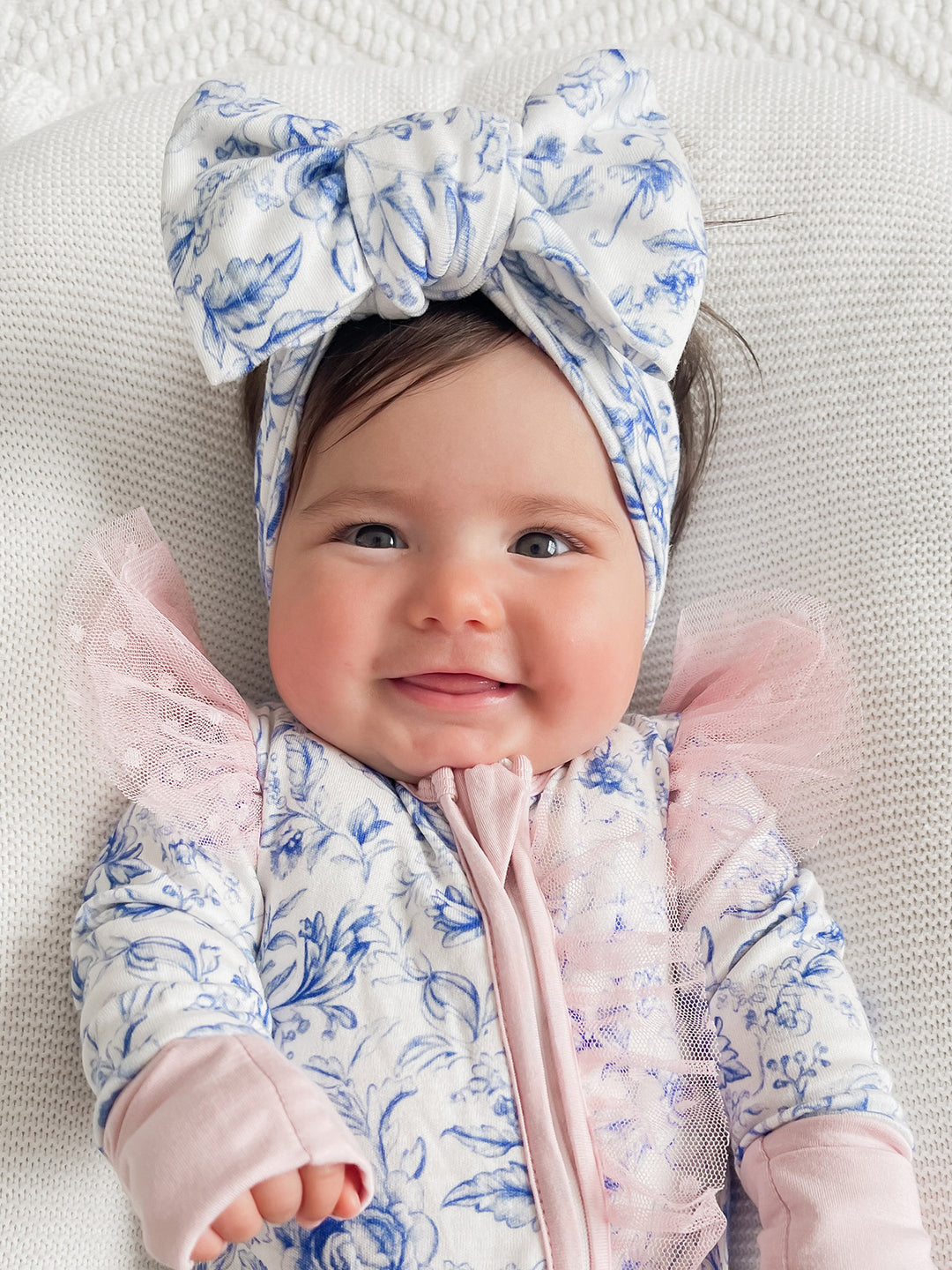 Something Blue - Topknot Headwrap Toile