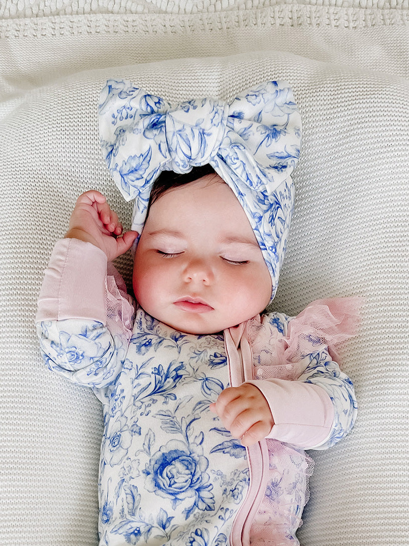 Something Blue - Topknot Headwrap Toile