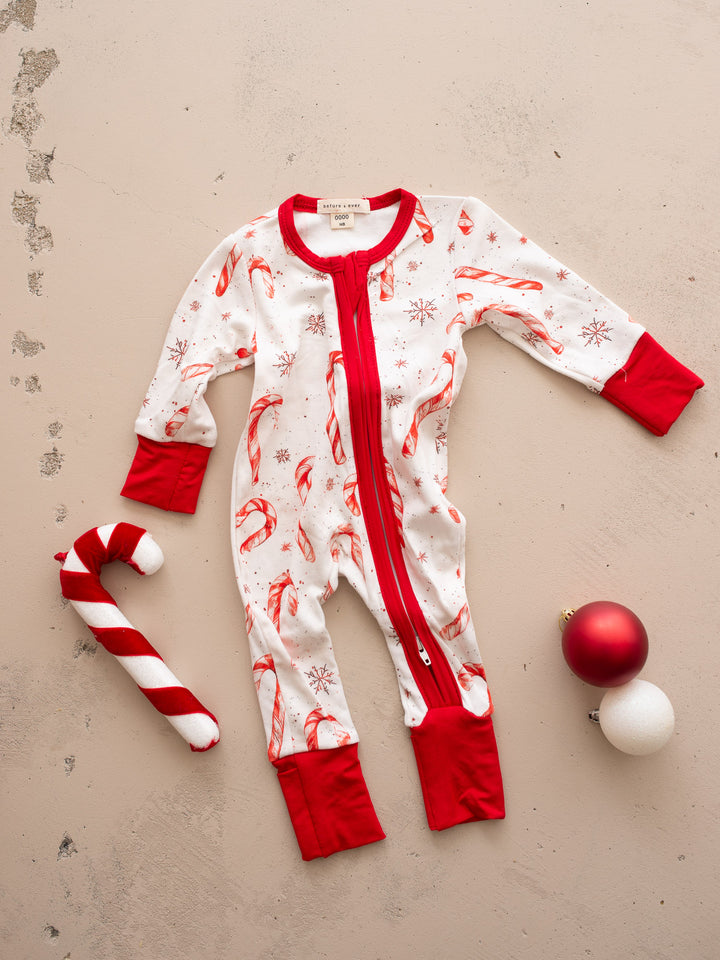 Tis The Season – Candy Cane Onesie