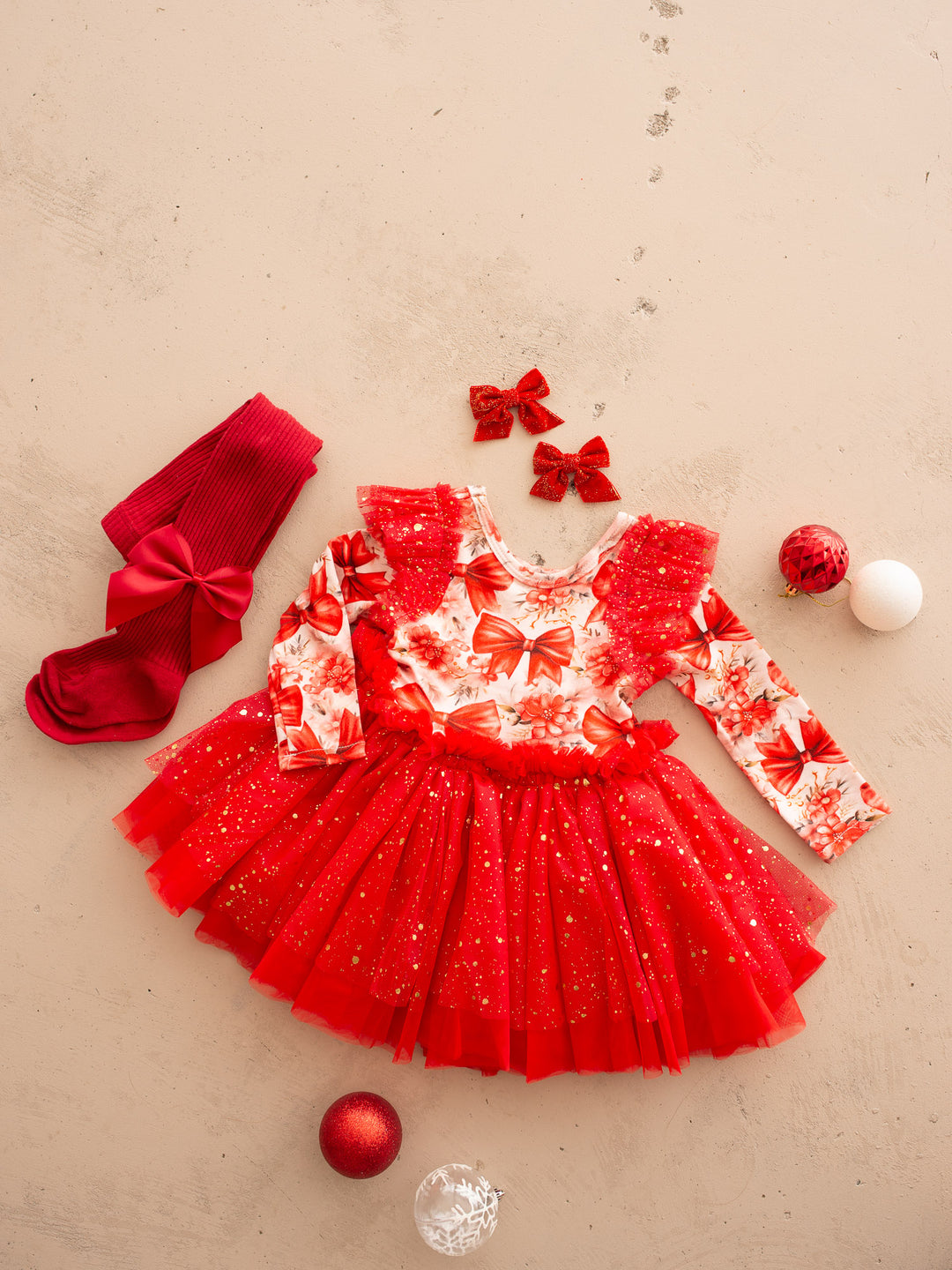 All I Wish Red Bow Dress