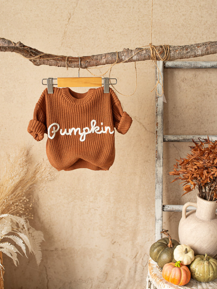 Pumpkin Pie Sweater - Rust