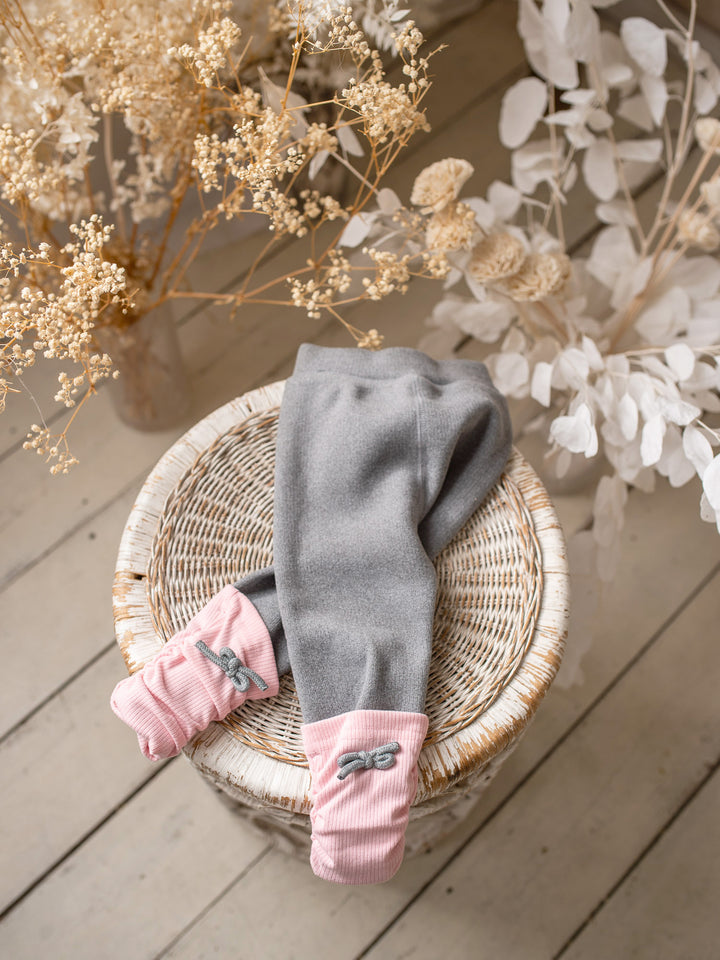 Soda Pop Fleece Lined Leggings - Grey