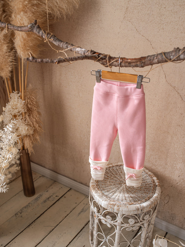 Soda Pop Fleece Lined Leggings - Baby Pink