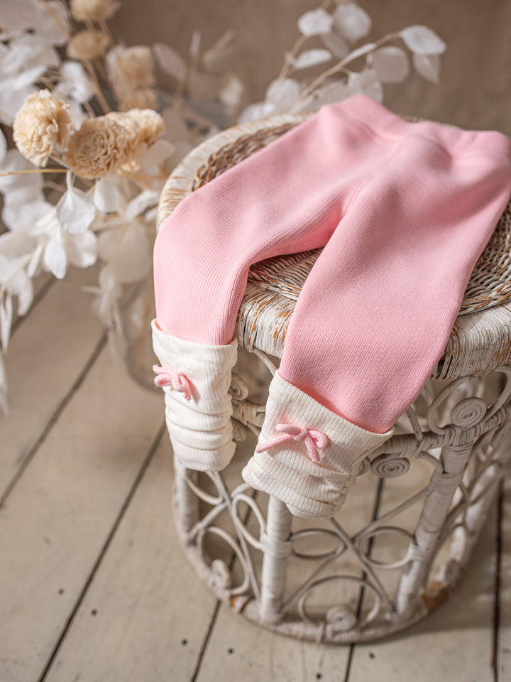 Soda Pop Fleece Lined Leggings - Baby Pink