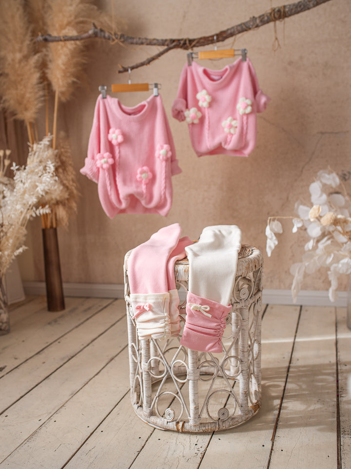 Soda Pop Fleece Lined Leggings - Baby Pink