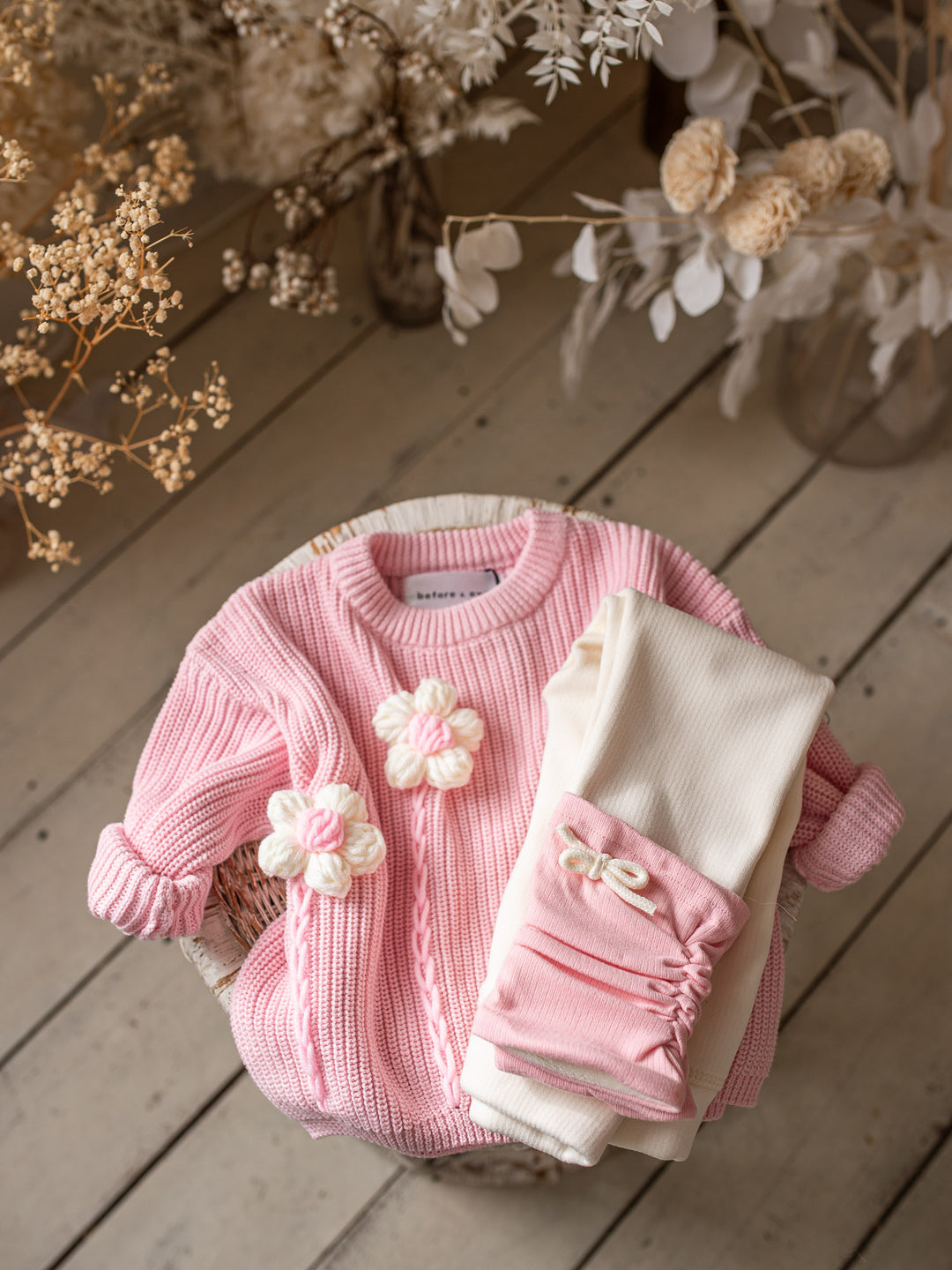 Soda Pop Fleece Lined Leggings - Cream