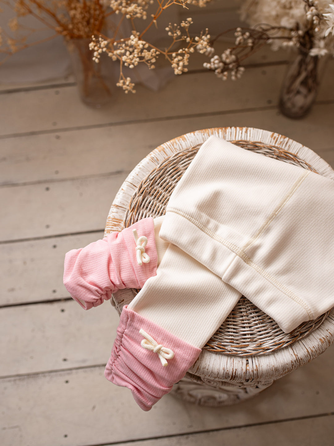 Soda Pop Fleece Lined Leggings - Cream