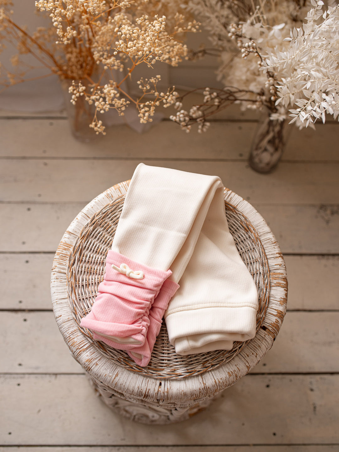 Soda Pop Fleece Lined Leggings - Cream