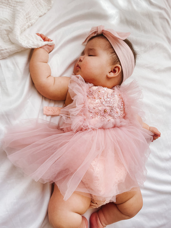 A Little Extra Romper - Pink