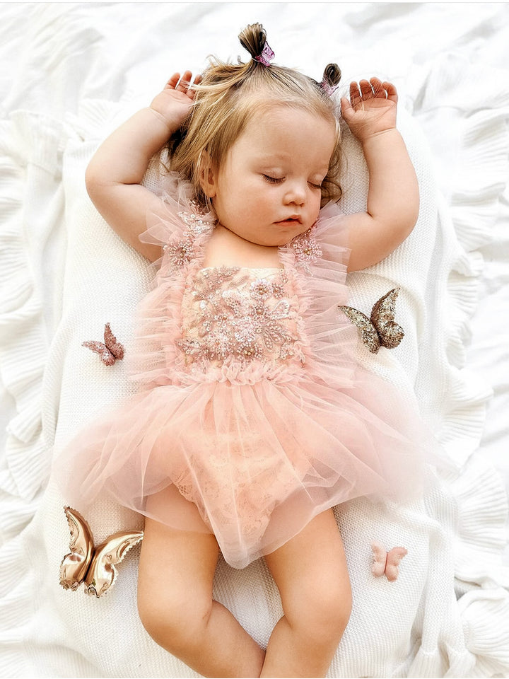 A Little Extra Romper - Pink