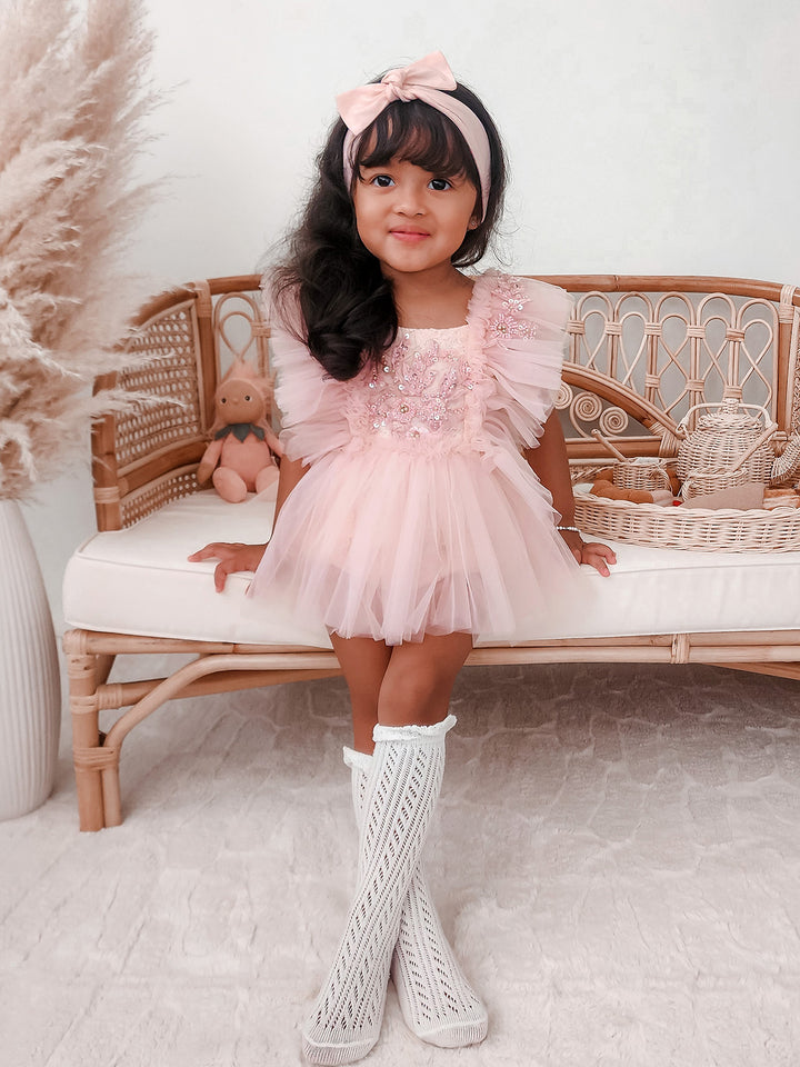A Little Extra Romper - Pink