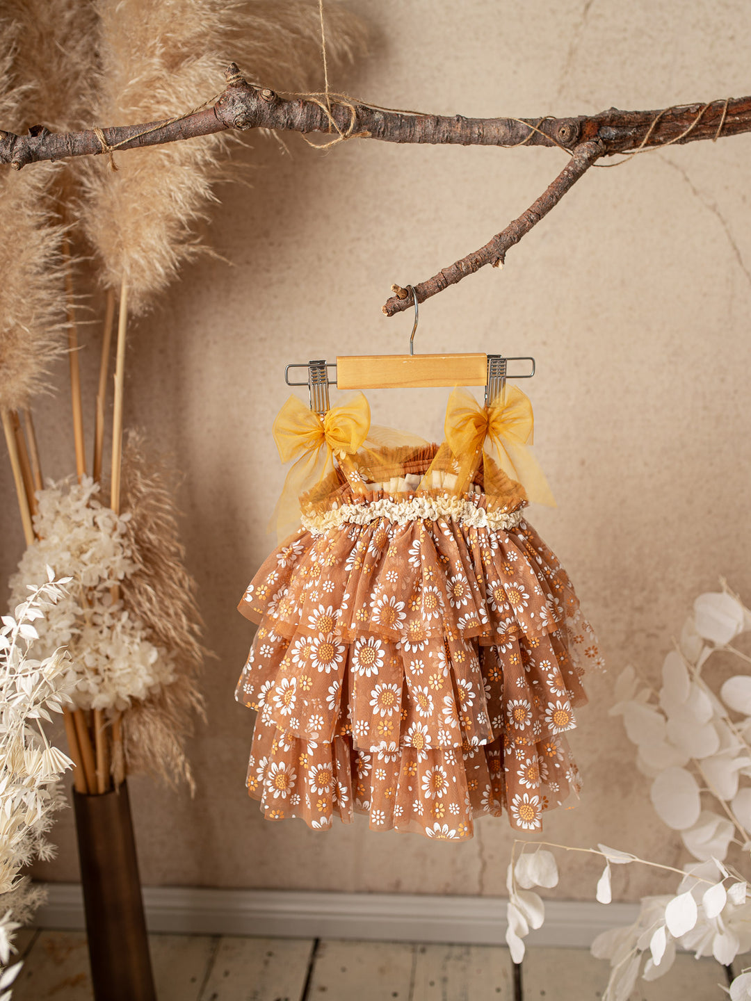 Toffee Daisy Tutu Dress