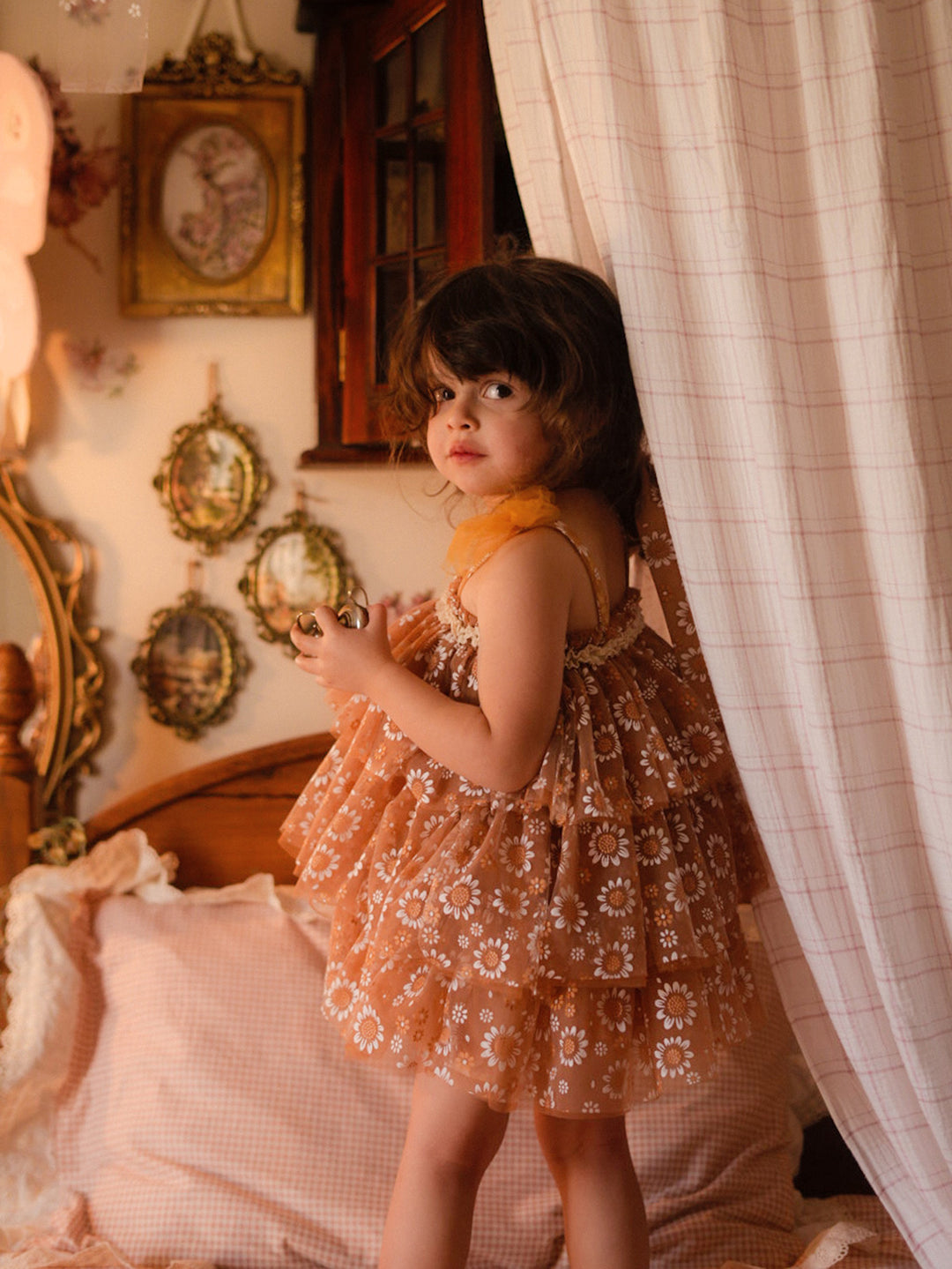 Toffee Daisy Tutu Dress