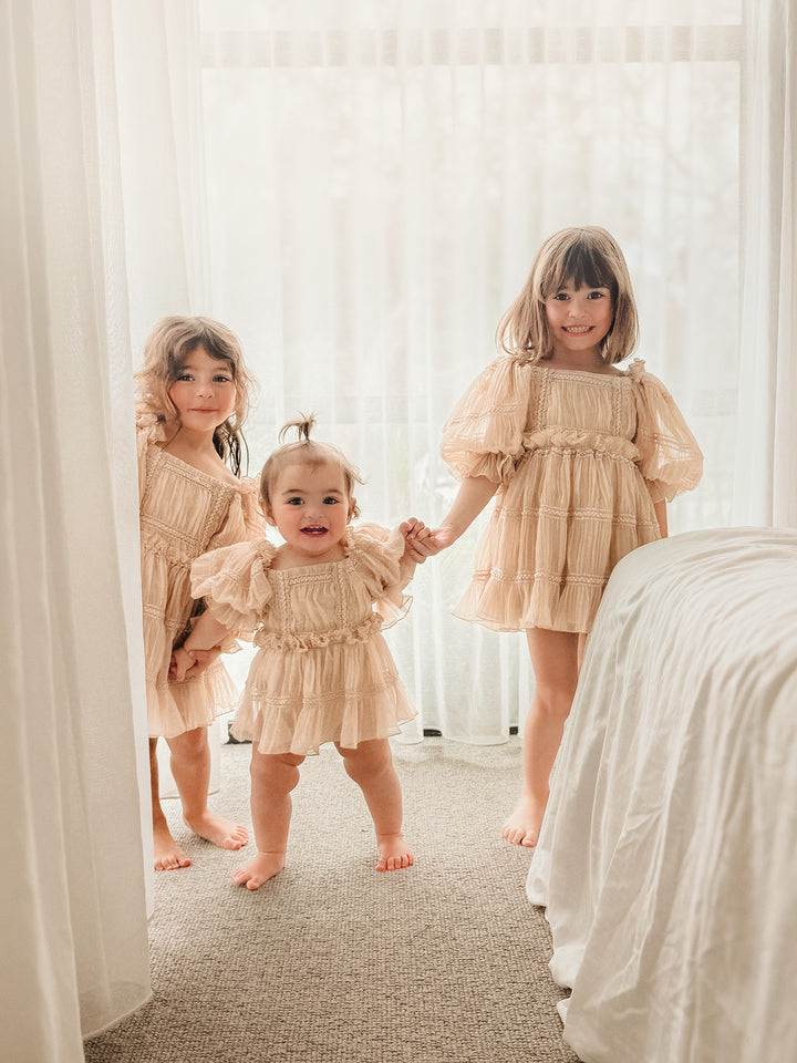 Love n Joy Romper - Beige