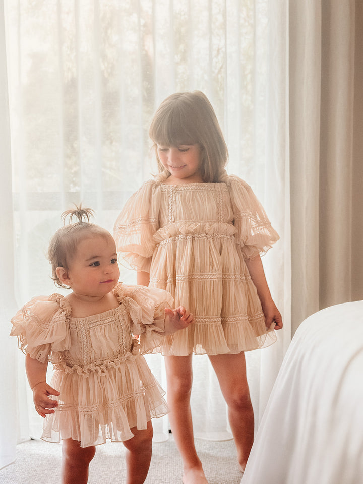 Love n Joy Romper - Beige