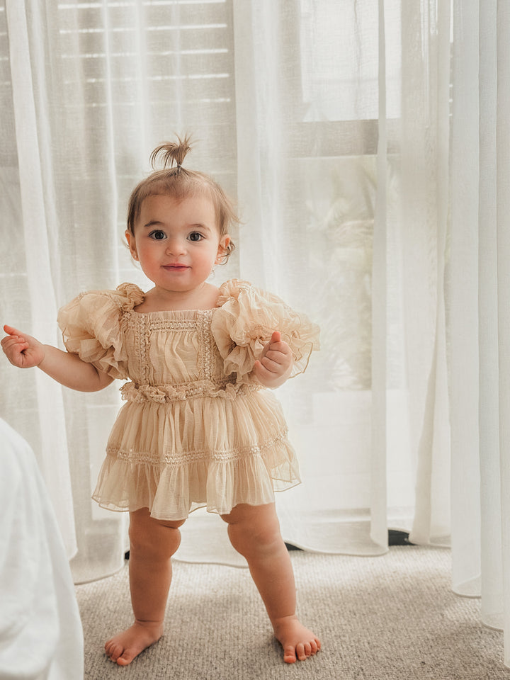 Love n Joy Romper - Beige