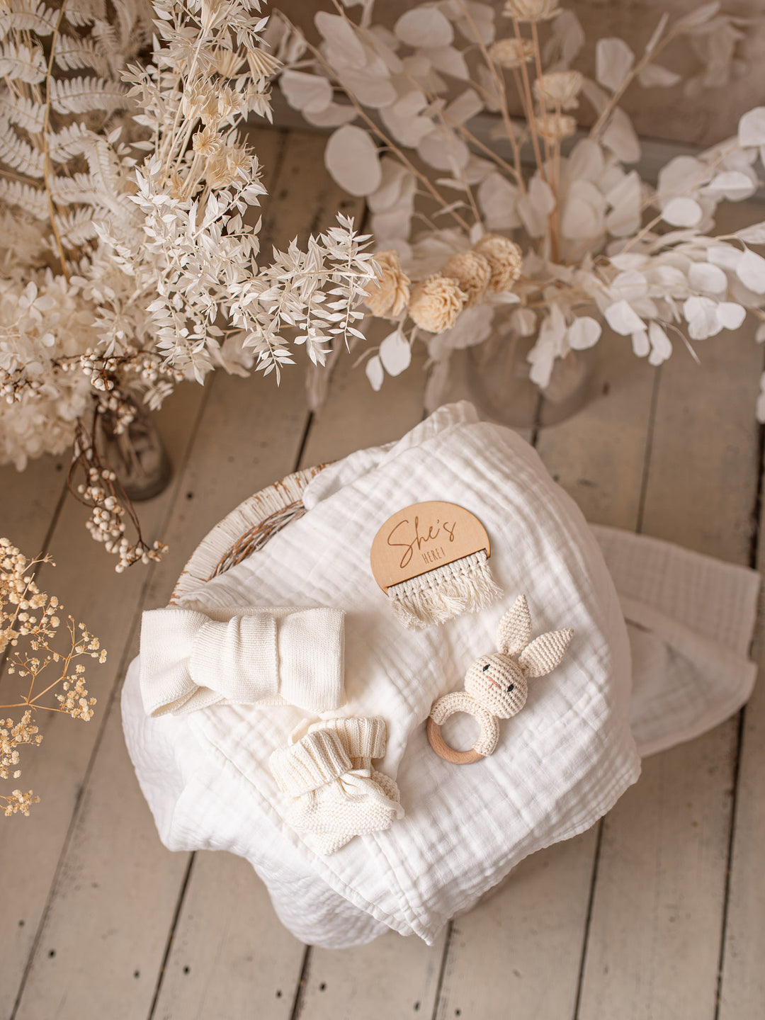 Pure - Knitted Oversized Topknot Headwrap Milk