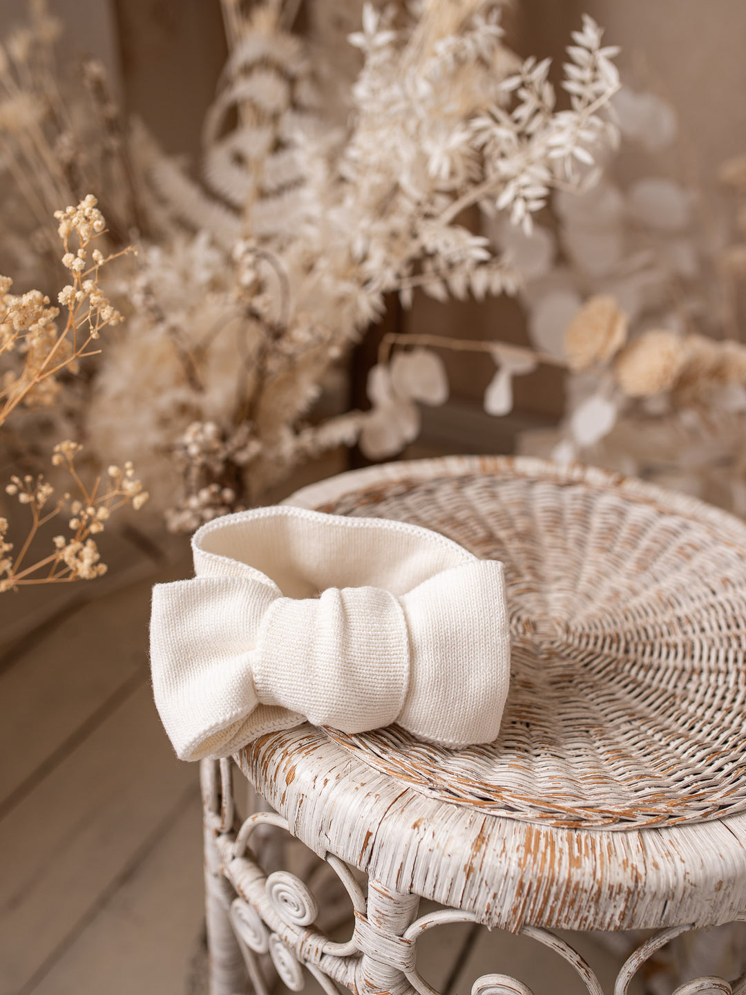 Pure - Knitted Oversized Topknot Headwrap Milk