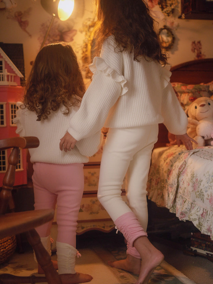 Soda Pop Fleece Lined Leggings - Baby Pink
