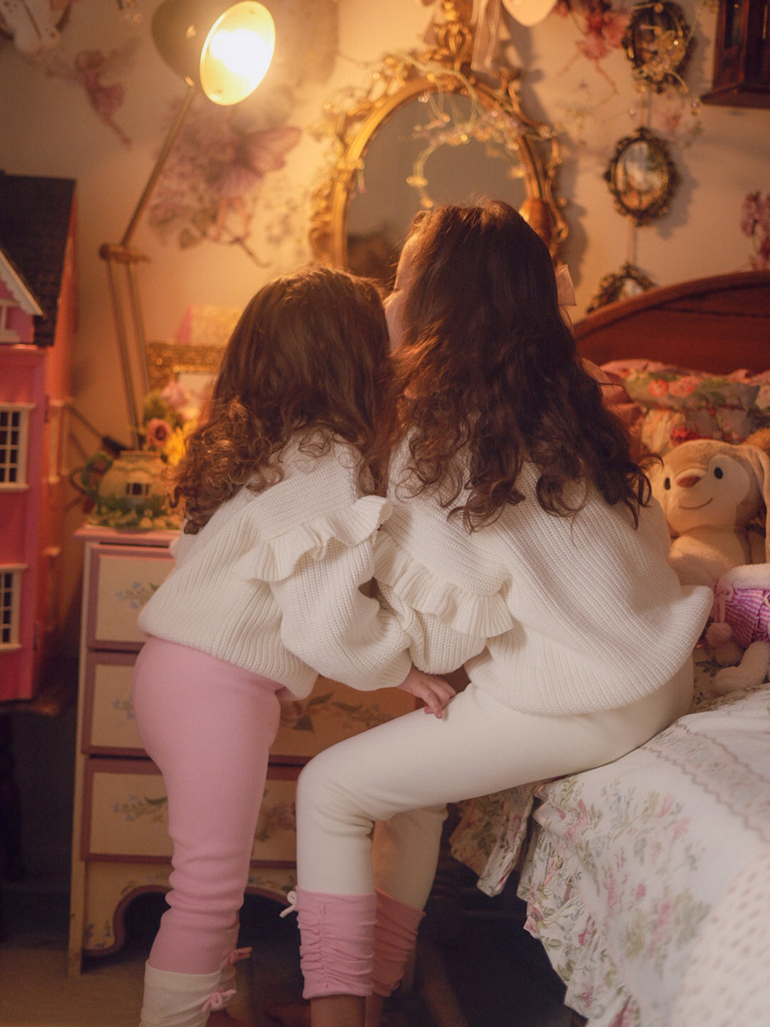 Soda Pop Fleece Lined Leggings - Cream