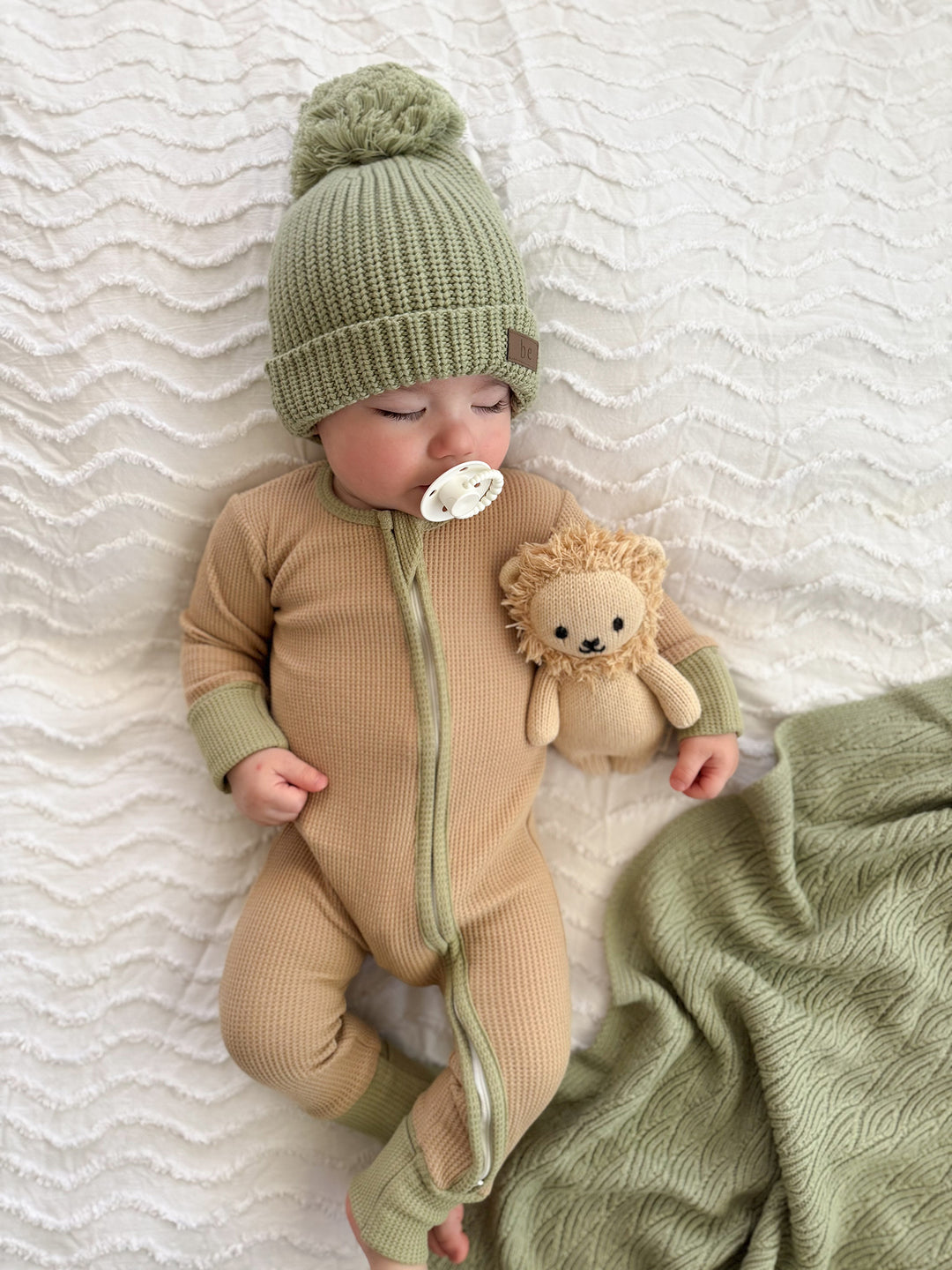 Bliss Knitted Beanie - Sage