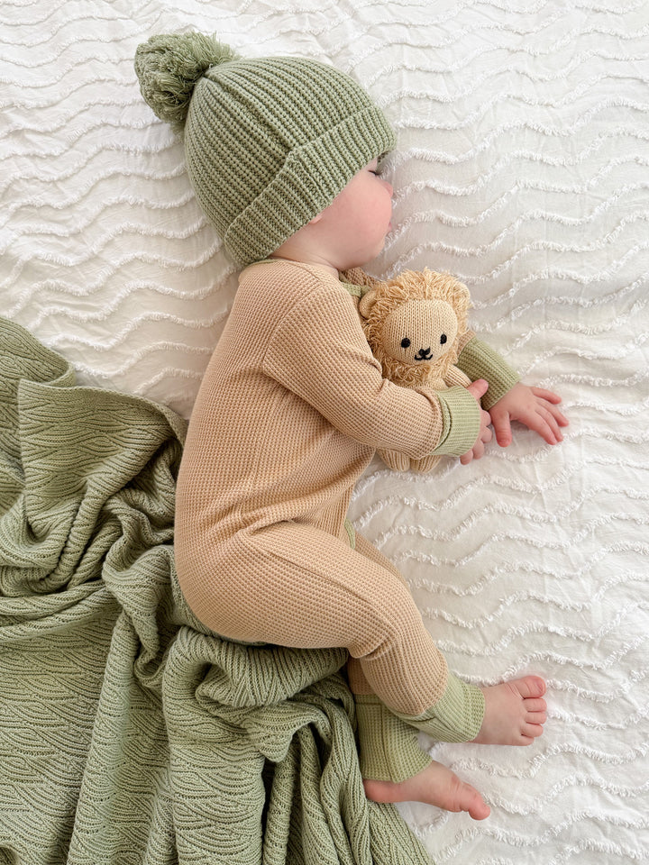 Bliss Knitted Beanie - Sage