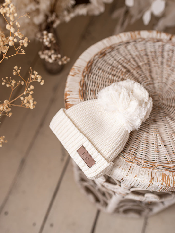 Bliss Knitted Beanie - Milk