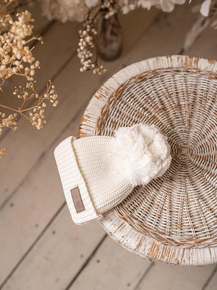 Bliss Knitted Beanie - Milk