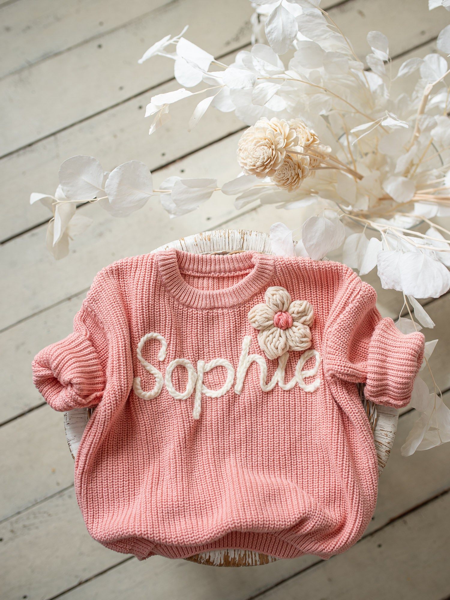 Written in Thread Sweater Sweet Pink