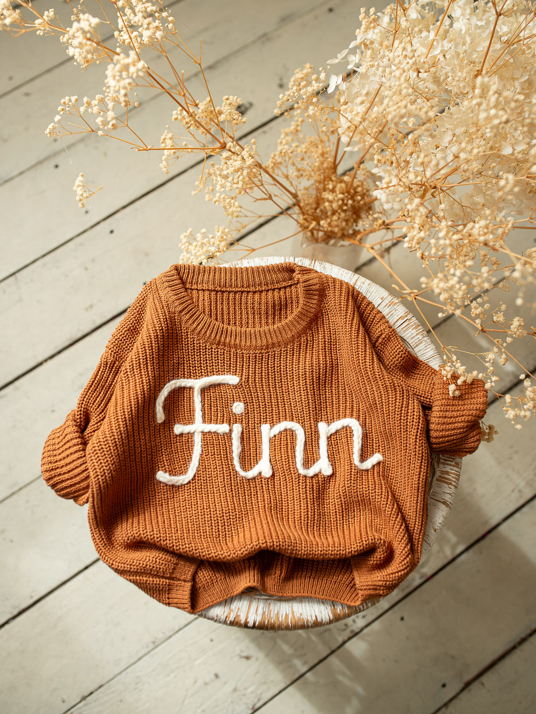 Written in Thread Sweater - Rust