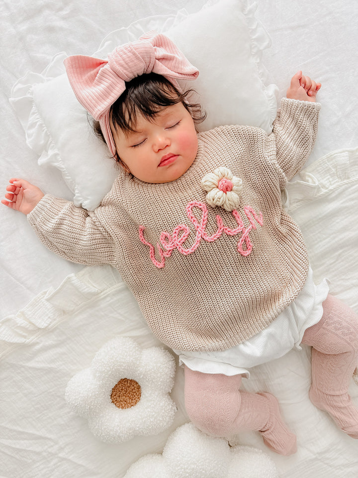 Written in Thread Sweater - Oatmeal