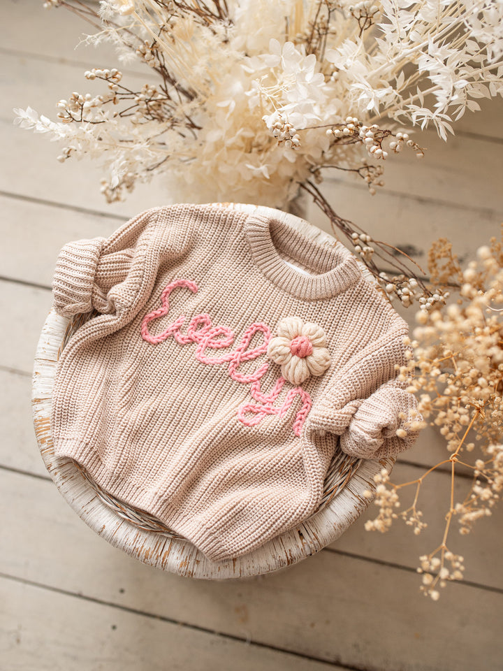 Written in Thread Sweater - Oatmeal