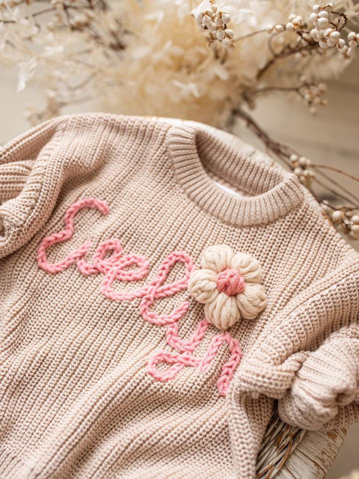 Written in Thread Sweater - Oatmeal