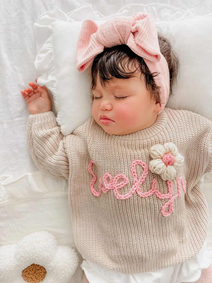 Written in Thread Sweater - Oatmeal