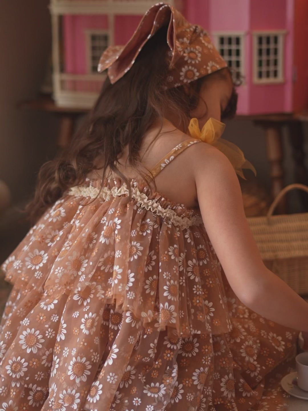 Toffee Daisy Tutu Dress