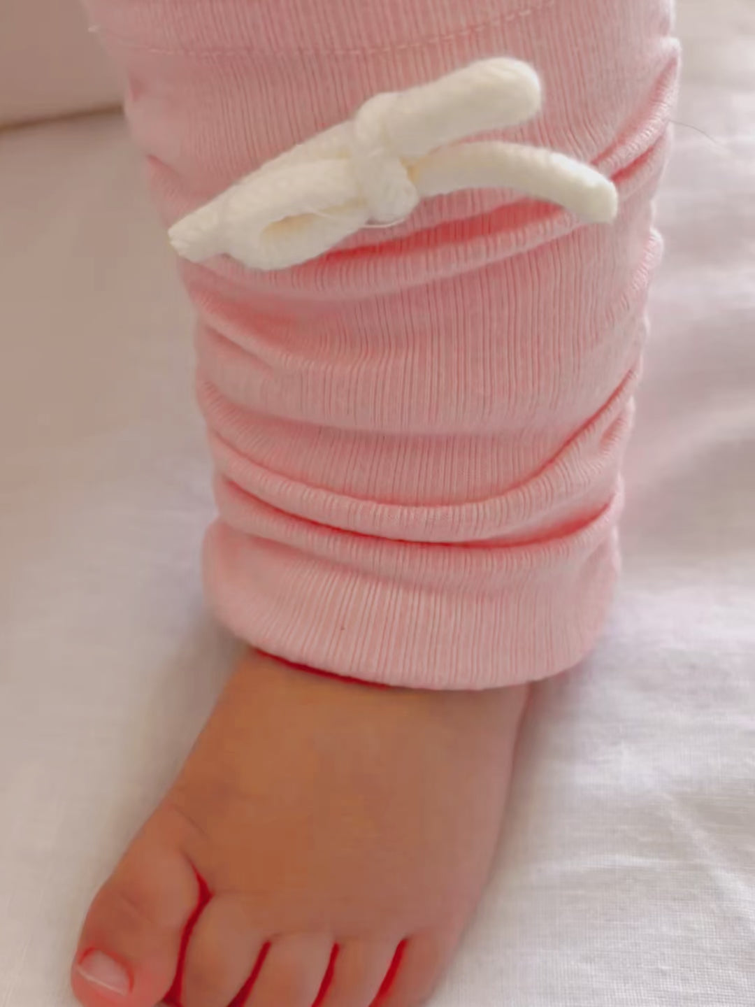 Soda Pop Fleece Lined Leggings - Cream