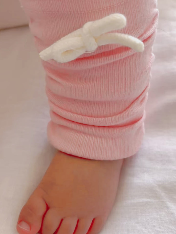 Soda Pop Fleece Lined Leggings - Cream