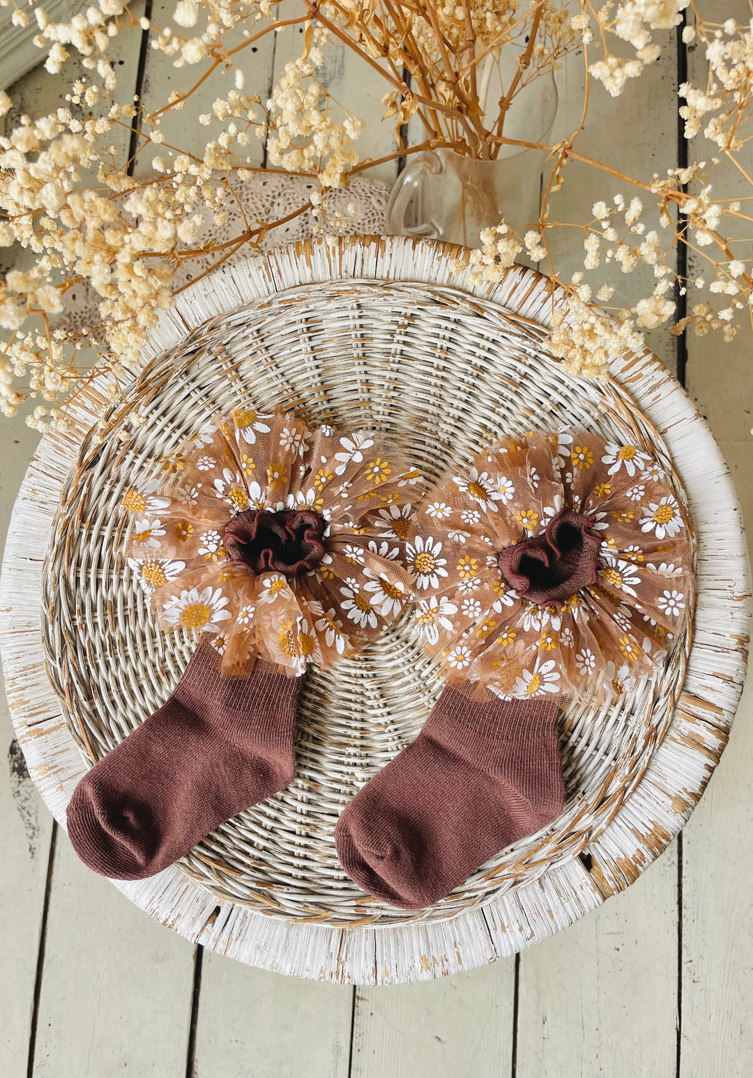 Toffee Daisy Socks