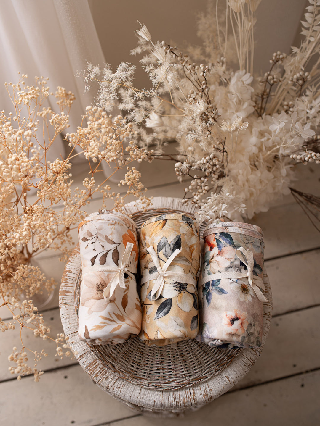 Flower Story Baby Swaddle -Sunset Floral