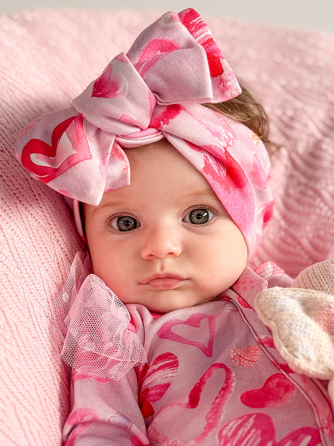 Oh My Heart - Topknot Headwrap Pink