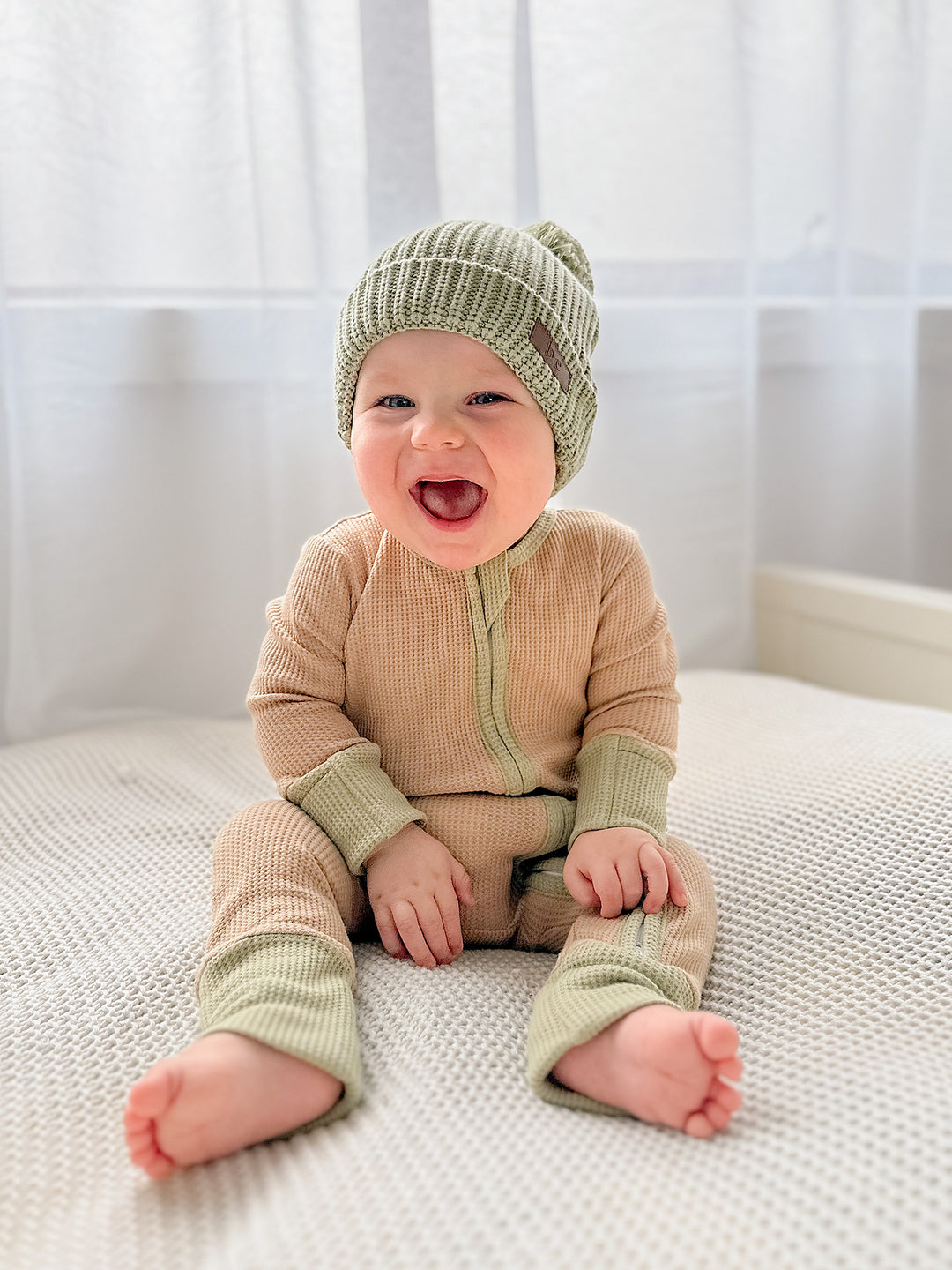 Bliss Knitted Beanie - Sage