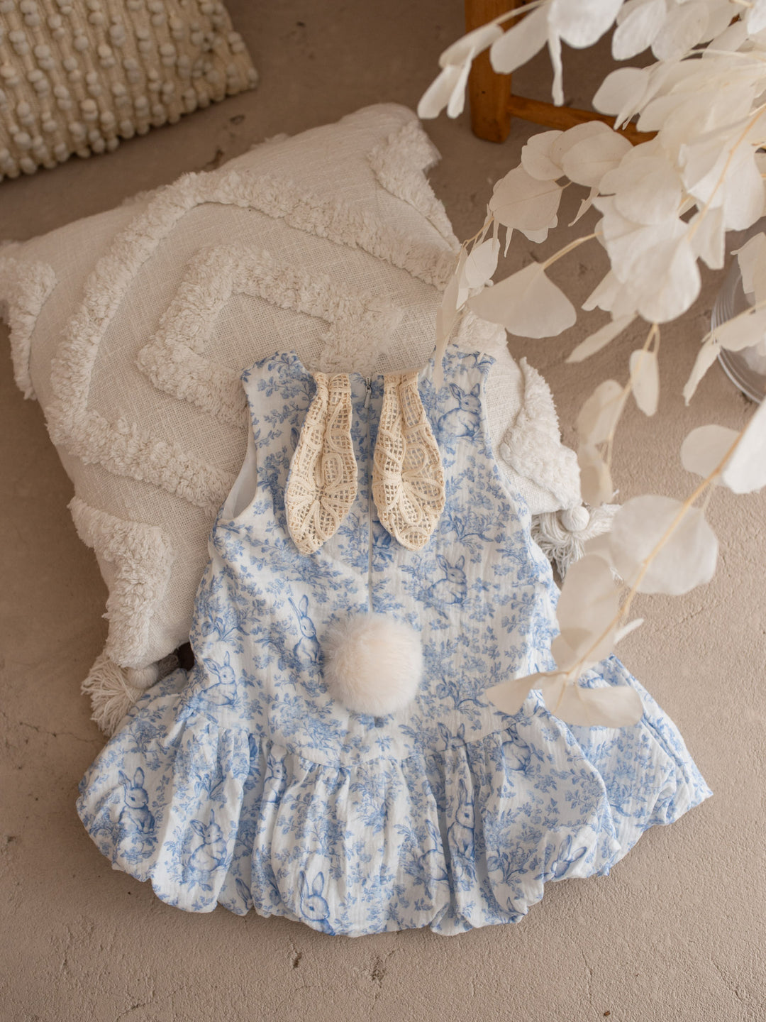 The Little Bunny Story Dress - Blue
