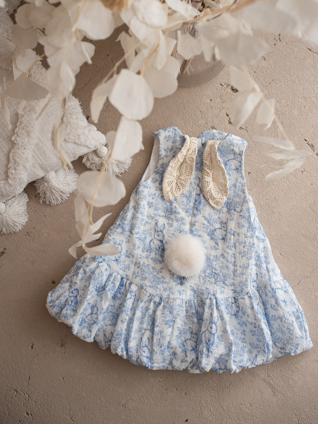 The Little Bunny Story Dress - Blue