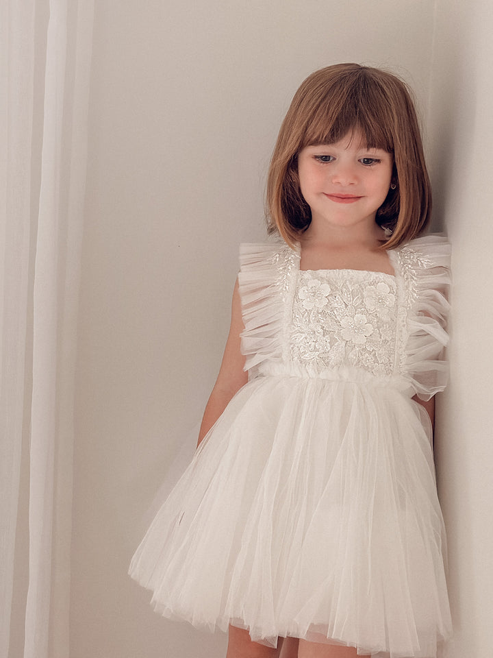 A Little Extra Dress - Ivory