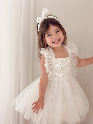 A Little Extra Dress - Ivory