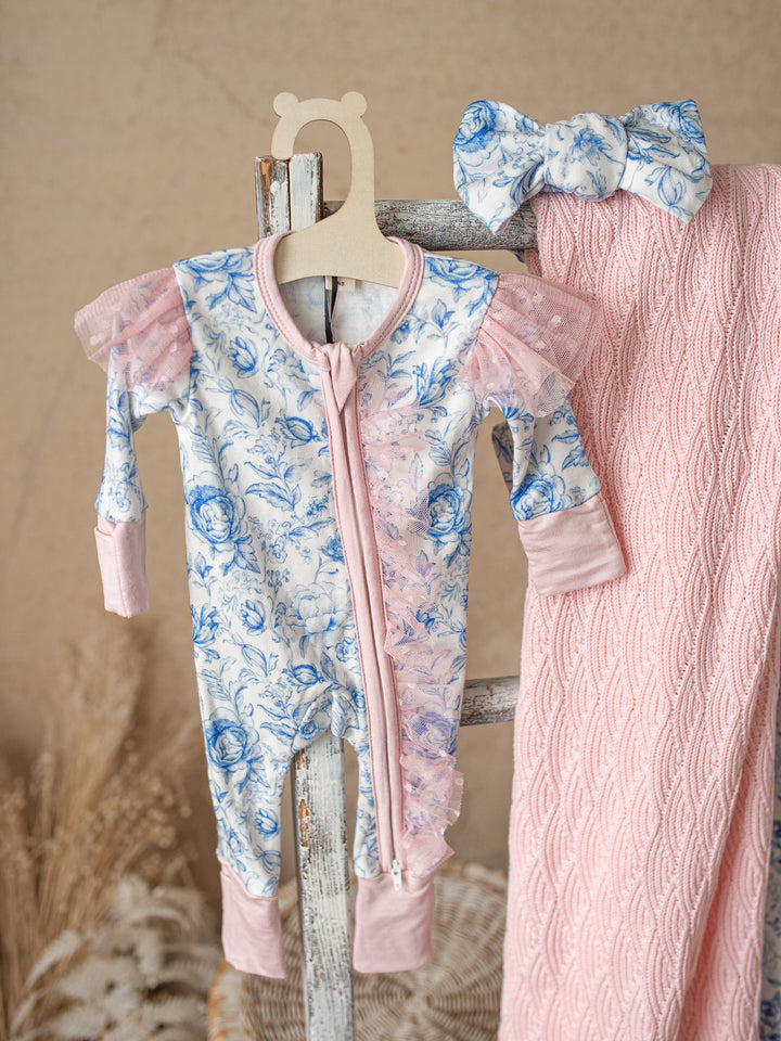 Something Blue Onesie - Toile